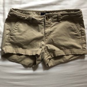 Tan American Eagle shorts
